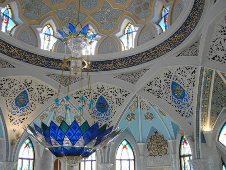interior masjid qulsharif, kazan