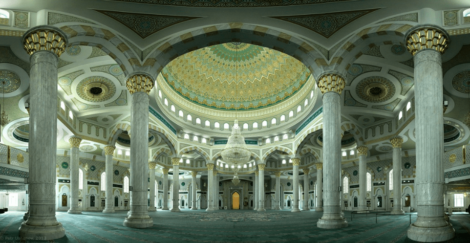 interior Masjid Hazrat Sultan – Astana, Kazakhstan