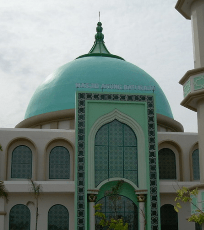 kubah masjid Islamic Centre Baturaja Kabupaten OKU