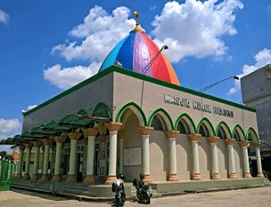 arsitektur Masjid ‘Kubah Pelangi’ Nurul Hidayah Palembang