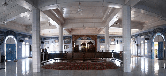 interior Masjid Al-Ihsan Kota Kayu Sumatera Selatan