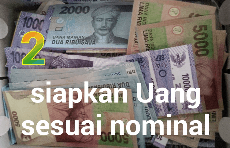 uang sesuai nominal